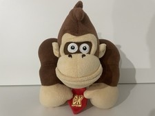SUPER MARIO - 9 INCH DONKEY KONG PLUSH SOFT TOY SANEI 2009 JAPAN NINTENDO RARE