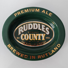 Vintage Ashtray Ruddles Ale Best Bitter Beer Castle Ceramics Pub Ash Tray