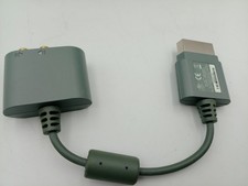 Official Microsoft XBOX 360 Genuine Audio Adapter Connector Cable Tested Working