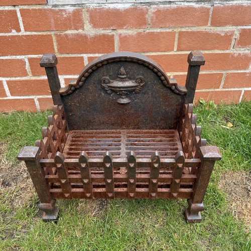 Victorian cast iron fire - iron,