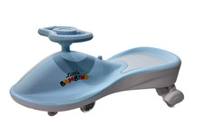 Wiggle Swing Car Ride-On Toddler Push Scooter Toy for Children – Baby Blue