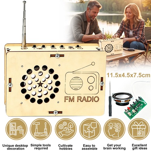 Diy wooden radio kit - radio, for