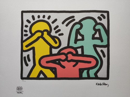 Keith haring signed look - haring, look!
