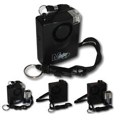 143dB Minder Loudest Personal Staff Panic Rape Attack Alarm Strobe Torch Light