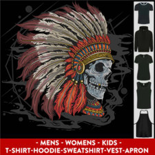 Indian Headdress Skull Native