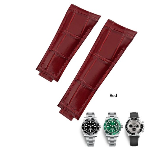 20mm genuine leather - leather, curved