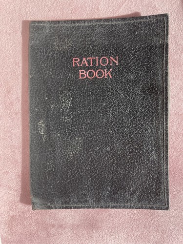 Vintage ration book from - , after