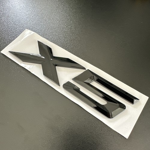 Gloss black letters emblem - x5,