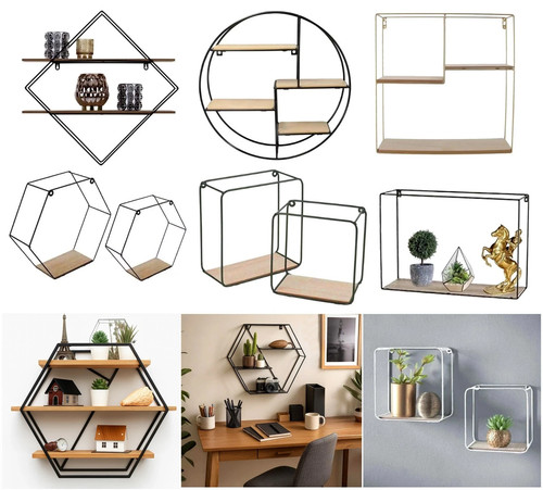 Hexagonal floating wall - floating,