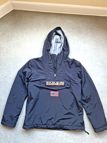 Napapijri men navy hooded - napapijri, men's