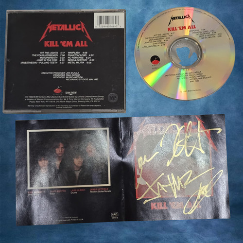 Metallica signed kill - signed,