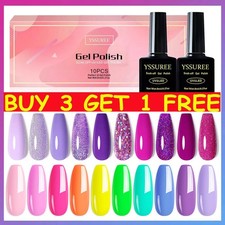 10PCS Nail Gel Polish Set Soak