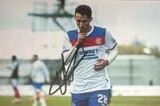 Rangers Bojan Miovski Hand Signed 6x4 Photo 1