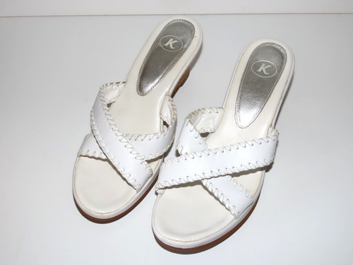 Clarks white strappy - white,