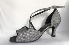 Ladies Black Silver Sparkle