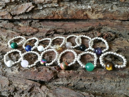 Semi precious gemstone ring - precious,