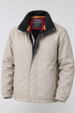 Mens Beige Fleece Lined Jacket