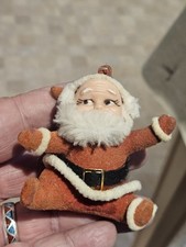 Vintage 1970s Father Christmas Christmas Tree Decoration