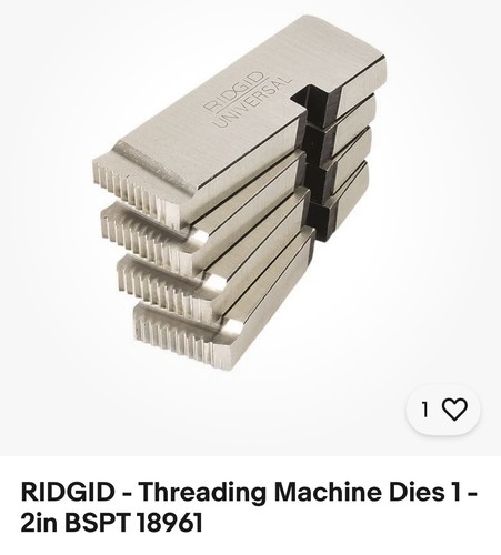 Ridgid threading machine - -,