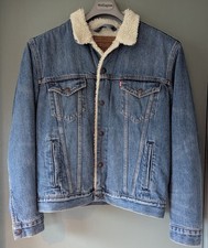 Mens Levi's Trucker Denim Jacket Sherpa Lined. Medium. Great Condition