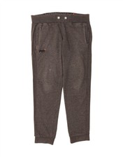 SUPERDRY Mens Slim Fit Tracksuit Trousers Joggers XL  Grey Cotton AL08