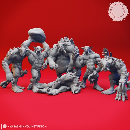 Troll 54mm miniature - -,