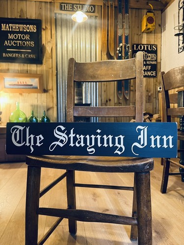 The staying inn - pub, signs