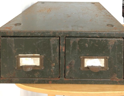 Vintage metal drawer - 2,