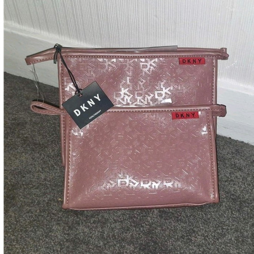Dkny pink faux leather - faux,