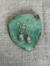 Shell Drop Earrings Sterling