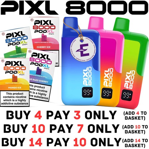 Pixl 8000 vape kit puffs - pixl,