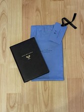 New Smythson Gilt Edged Leather Notebook with dust bag