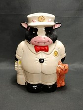 Cookie Biscuit Jar Ceramic Cow