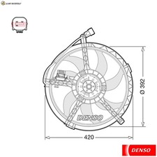 ENGINE COOLING FAN DER05009