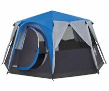  Octagon Family Tent 8 Person in Blue Coleman Cortes Glamping Camping Outdoors
