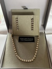 Necklace & Earring Set with Swarovski Crystals