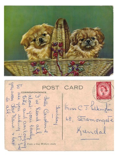 Vintage postcard two - vintage,