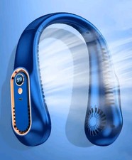 Neckband Fan Bladeless Lazy Neck Hanging Cooler USB Rechargeable Portable Fan UK