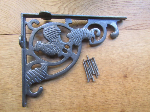 Ornate shelf brackets cast - shelf,