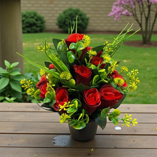 Deep red roses arrangement - deep,