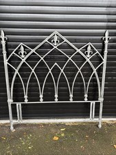 Gothic Revival Metal Bed Head Bed Head Size 134 Cm Long +140 CM Across VGC