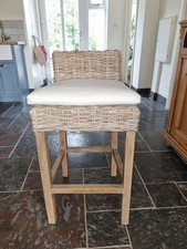 wicker kitchen bar stool