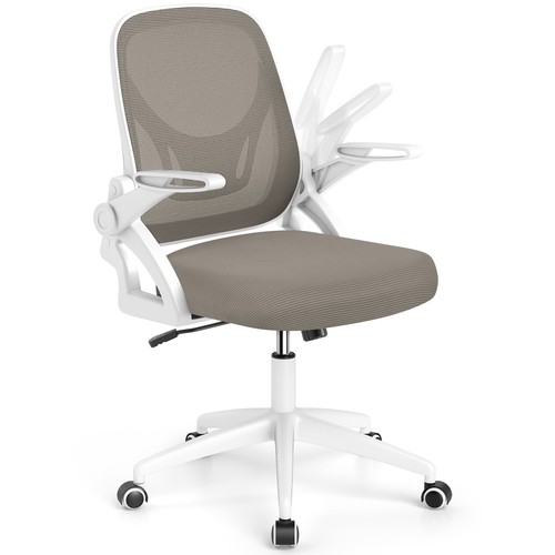 Grey office chair swivel - grey, mesh