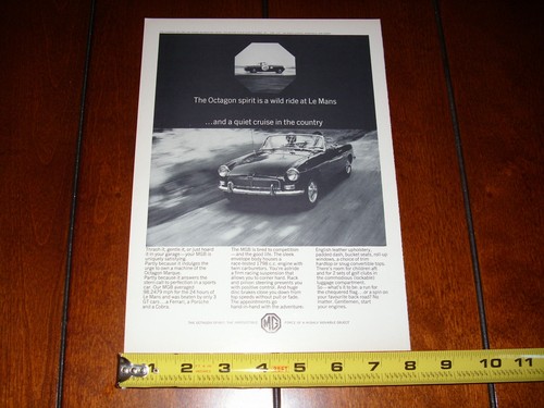 1966 mgb original - mgb, ad