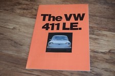 1971 Volkswagen Brochure VW 411 LE notchback sedan RARE advertising UK SELLER