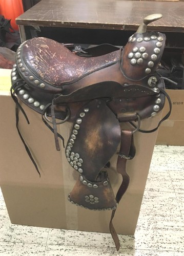 Western brown leather - western,