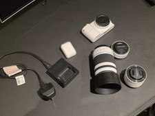 Samsung NX1000 White Mirrorless Camera | TRIPLE LENS BUNDLE (16mm + 50-200mm)