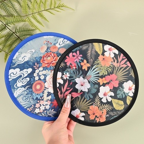 Flower pattern folding fan - flower,