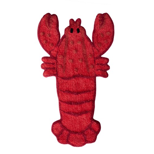 Lobster tufted bath mat - lobster, shower