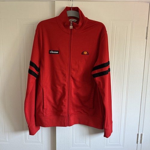 Ellesse roma red track top - red, xl